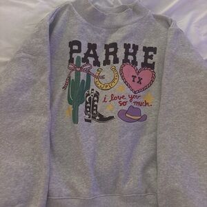 Gray Graphic Sweatshirt